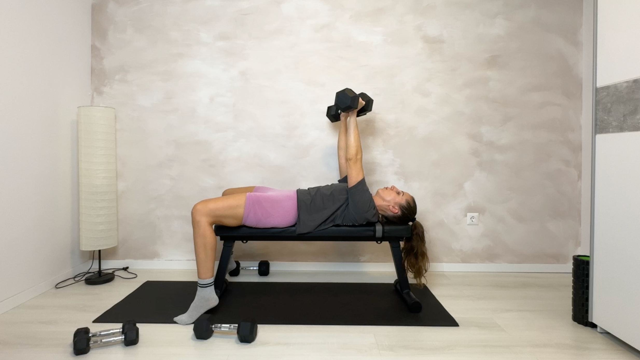 45 MIN - STRENGTH - FELSŐ TEST  I  KÉZI SÚLYZÓK + PAD