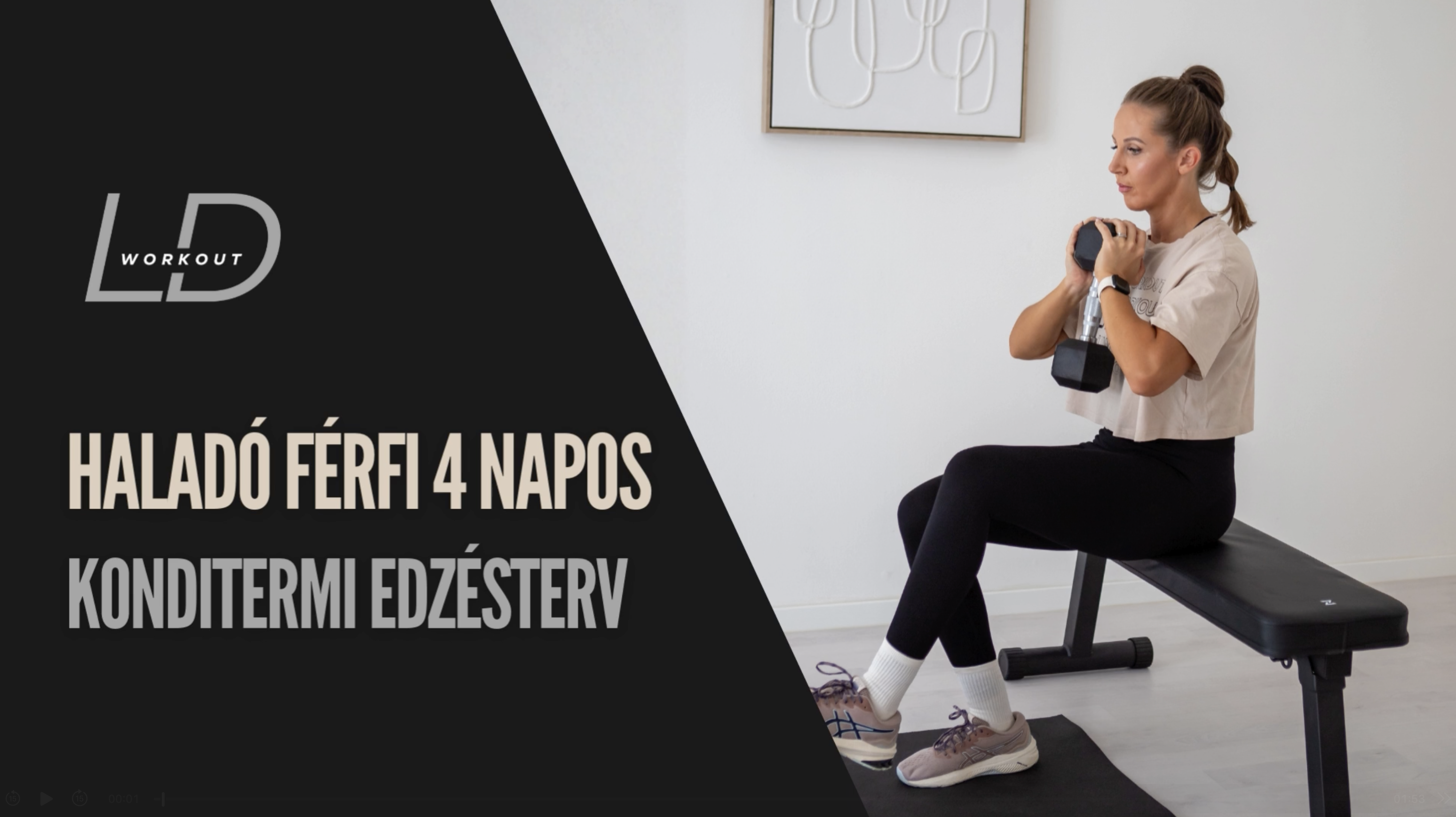 HALADÓ FÉRFI 4 NAPOS KONDITERMI EDZÉSTERV