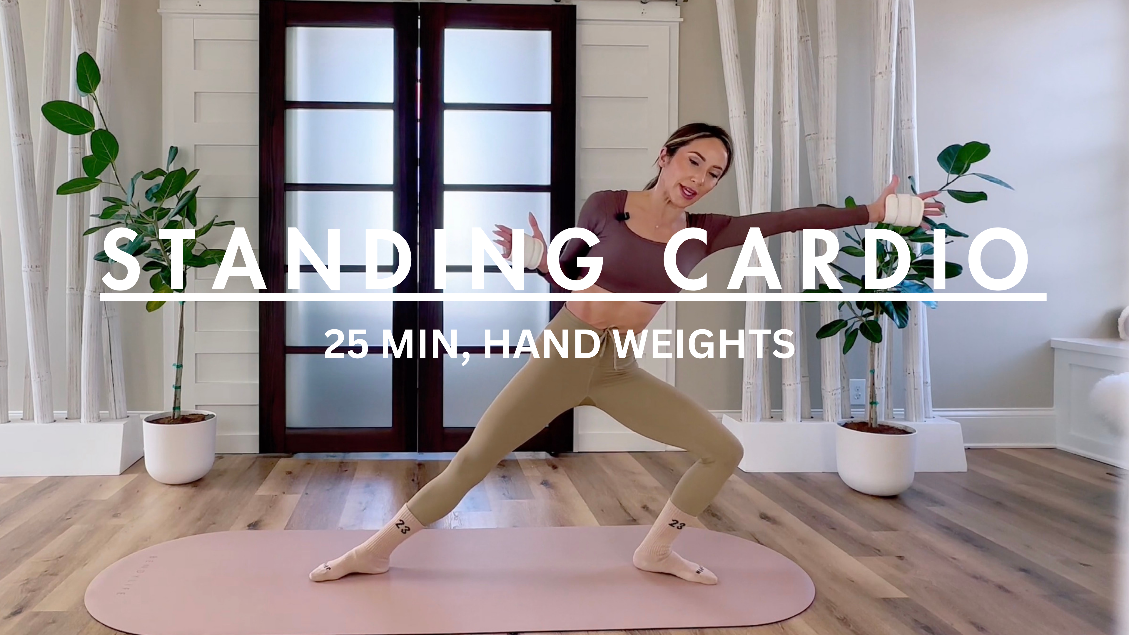 25 MIN: STANDING CARDIO W/HAND WEIGHTS