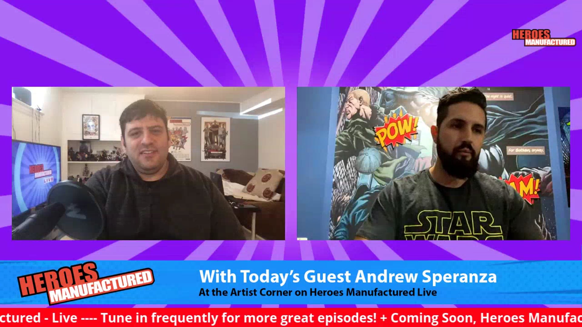 With guest prop maker and collector Andrew Speranza