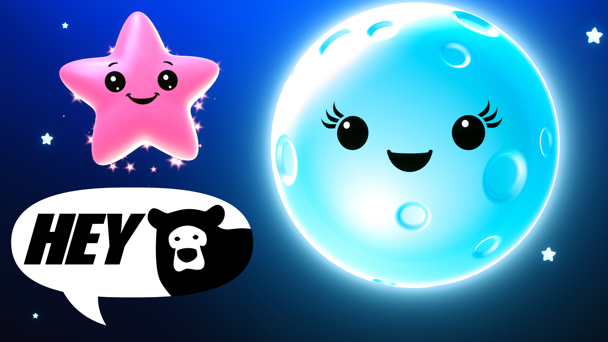 Hey Bear Sensory - Mindful Moon and Sleepy Stars - Wind down - Calming Bedtime