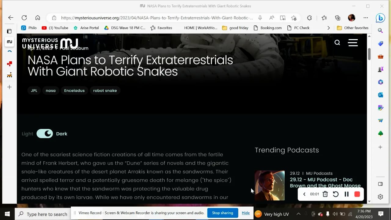 NASA Giant Robot Snake