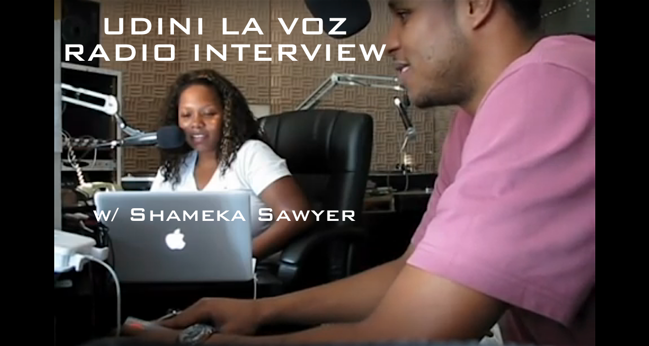 Udini La Voz Interview at WQHS radio station by Shameka Sawyer