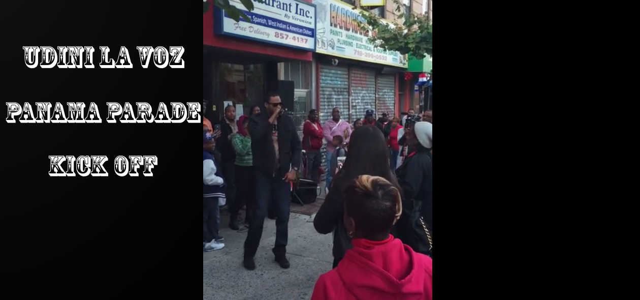 Udini La Voz kicked off the 19th annual Panamanian Day Parade w/ Amo A Mi Panama