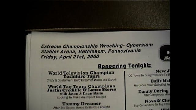 ECW Fancam: 04-21-2000-Bethlehem, PA