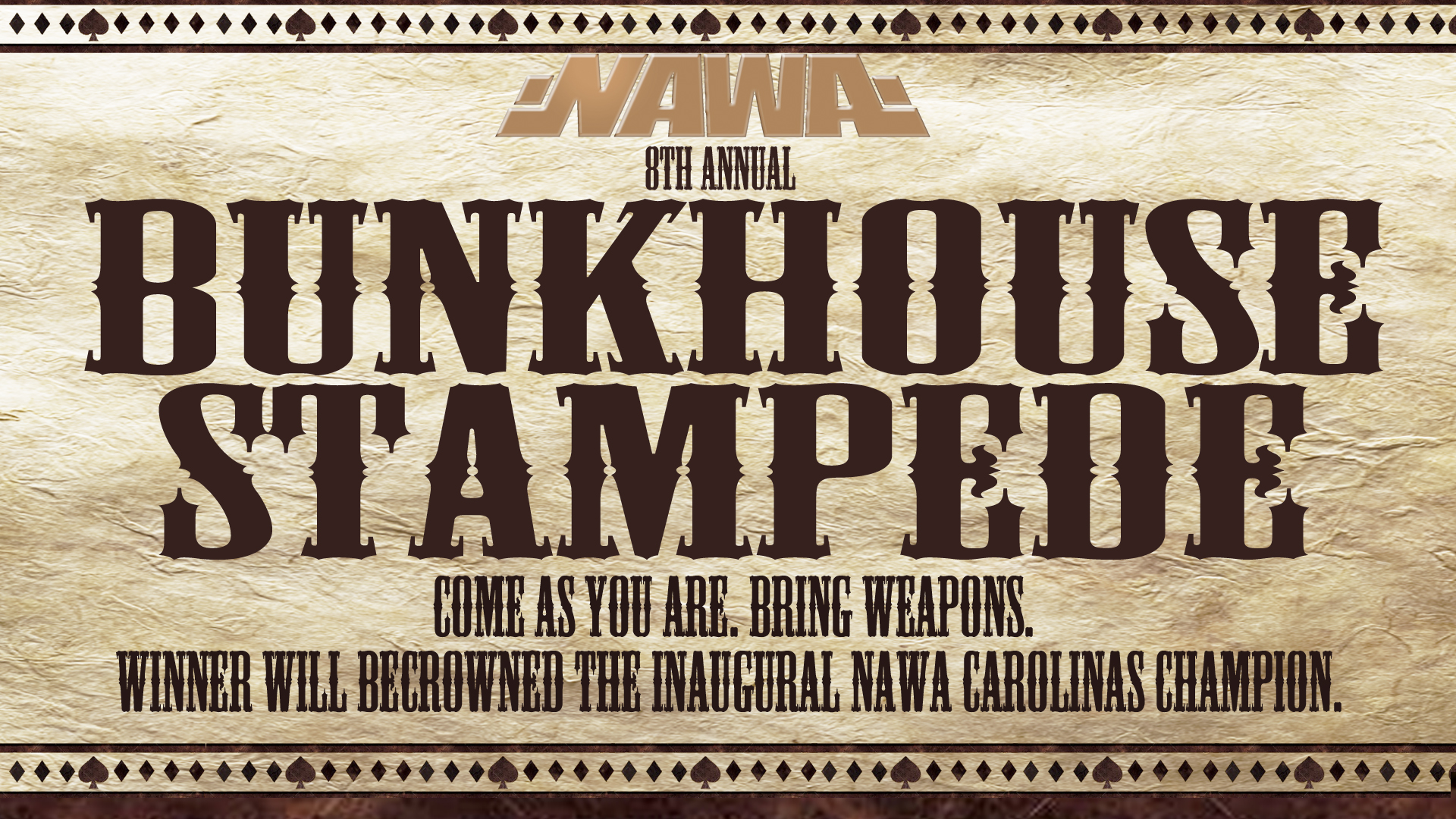 NAWA: BUNKHOUSE STAMPEDE