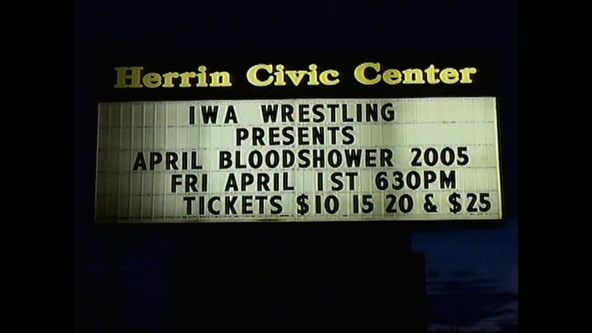 IWA M-S: April Bloodshowers 2005