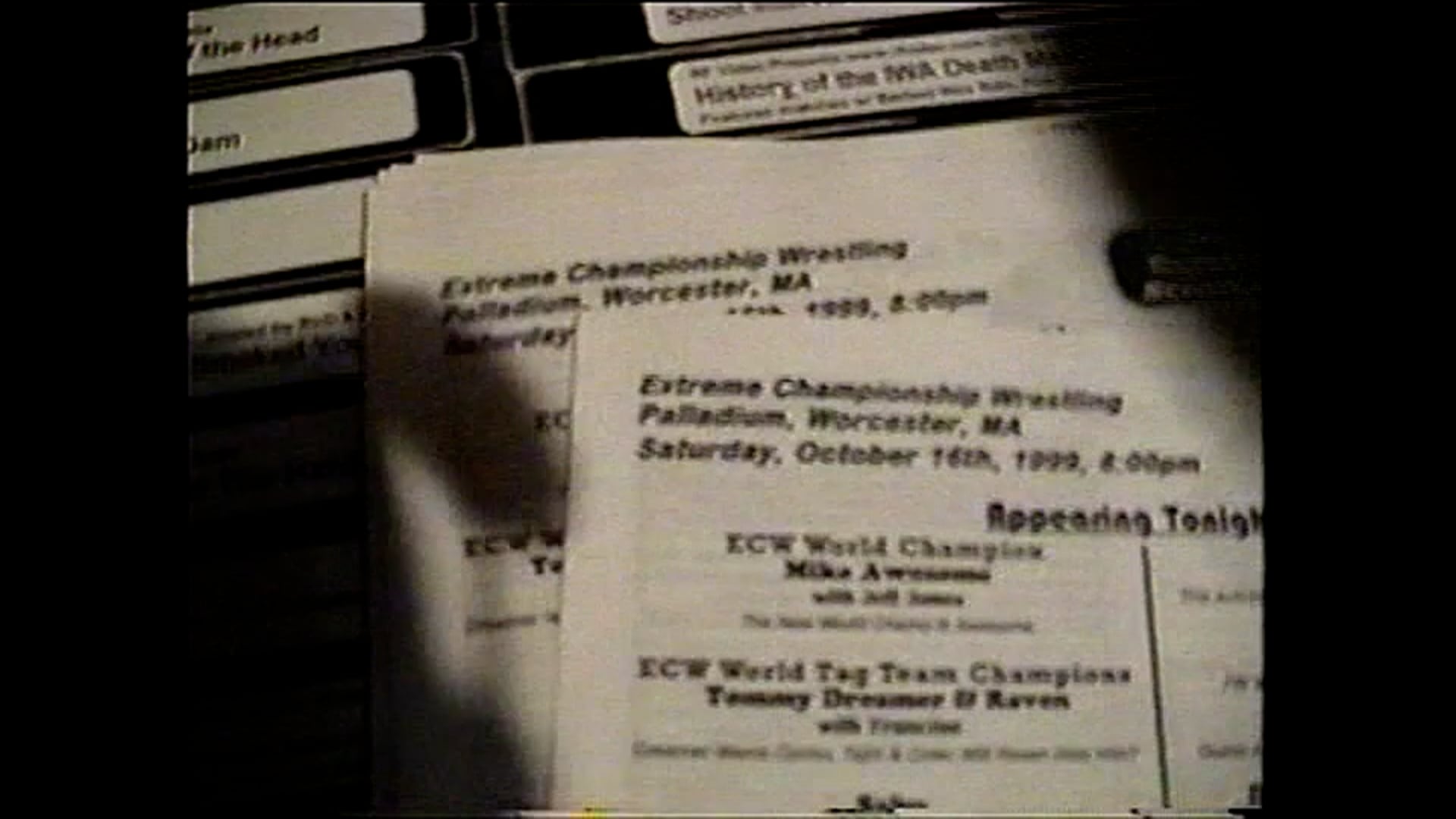 ECW Fan Cam: 10-16-99-Worcester
