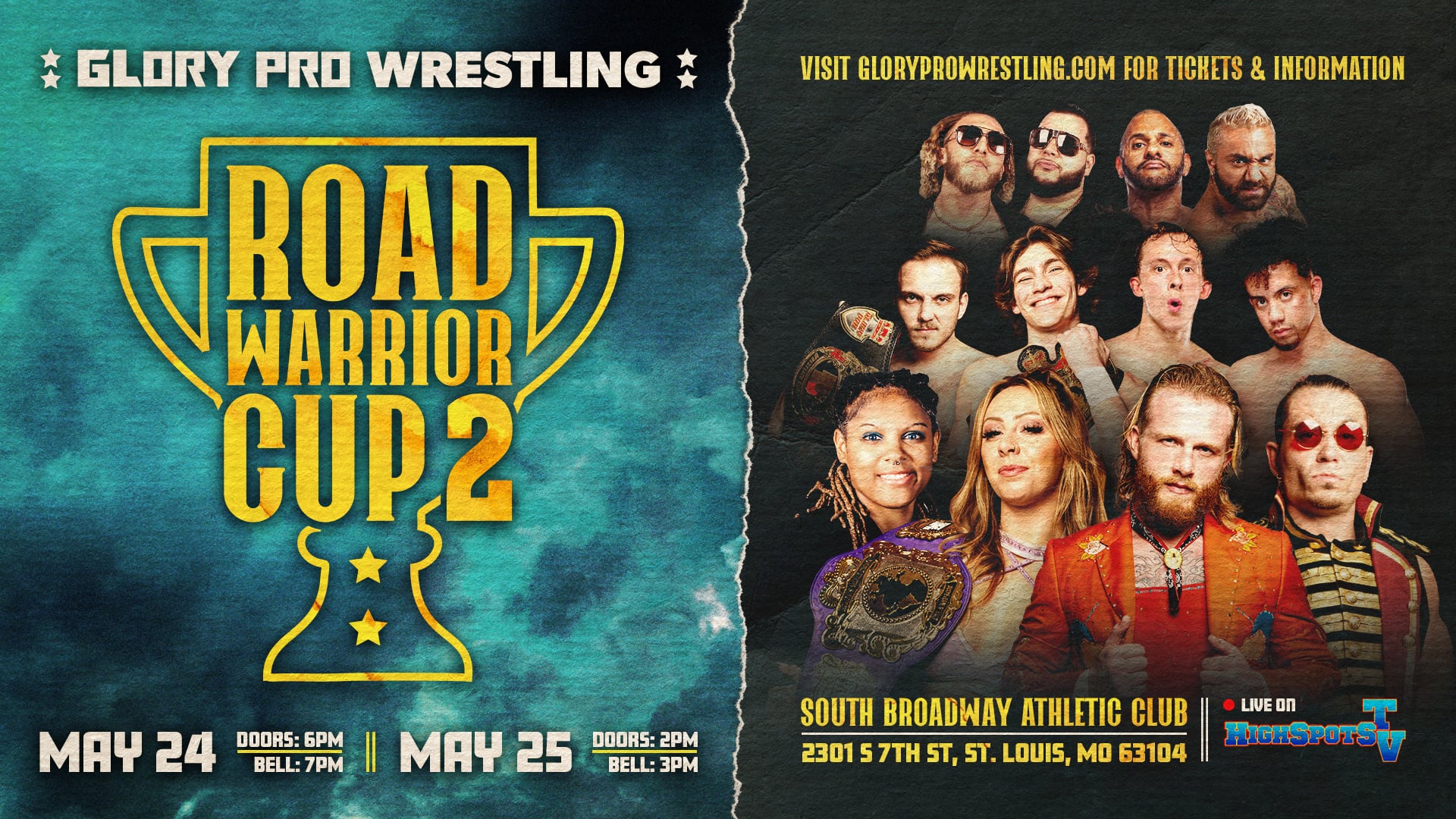 Glory Pro: Road Warrior Cup 2 Night 1 IPPV REPLAY