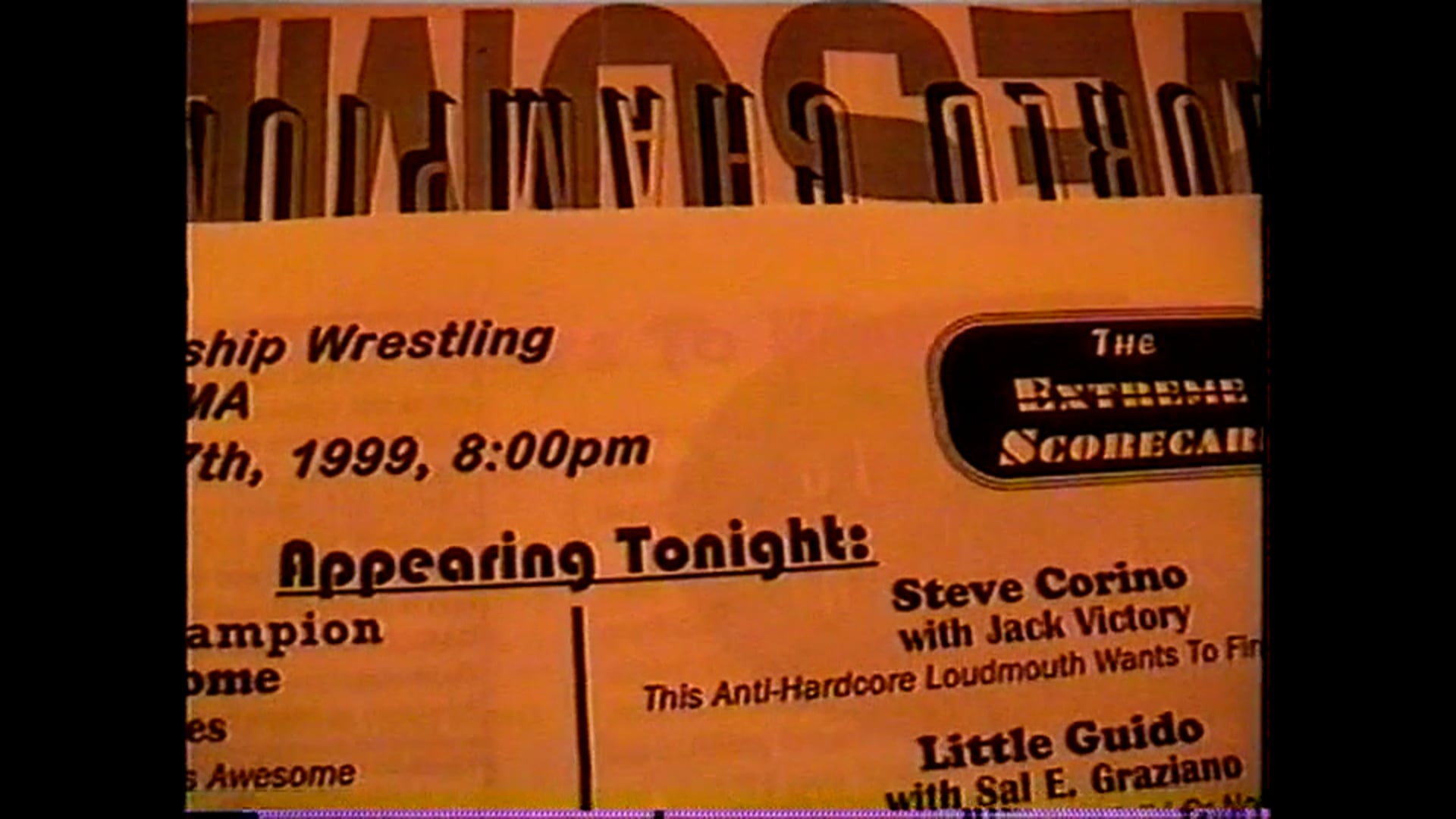 ECW FanCamfan: 10-17-99-Boston