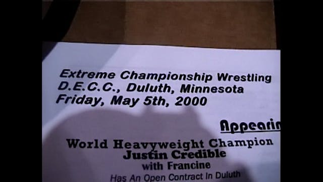 ECW Fan Cam: 05-05-2000-Duluth, MN