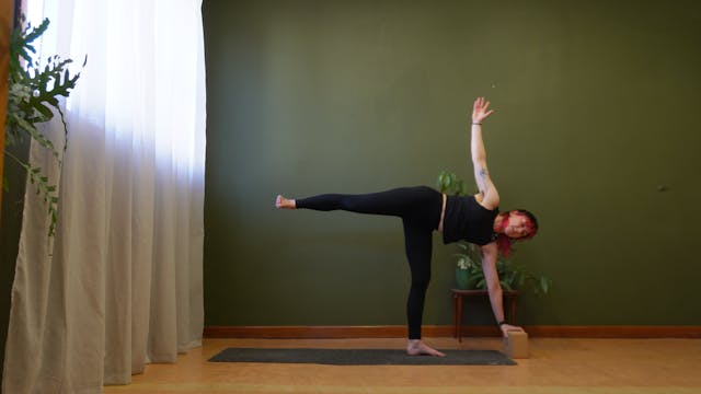 Flow to Ardha Chandrasana (Half Moon)