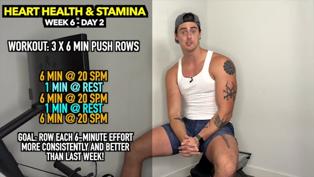 Heart Health & Stamina: 3 x 6 Min Pus...