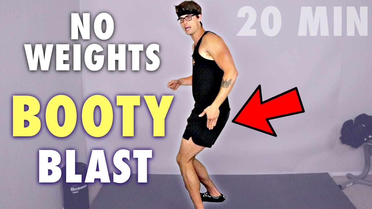 20-Minute Bodyweight "BOOTY BLAST" Workout - JUST ROW