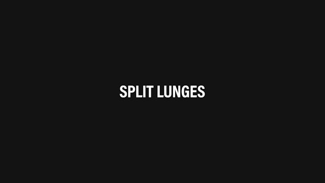 Split Lunges HIITSTEP Exercises Horizontal