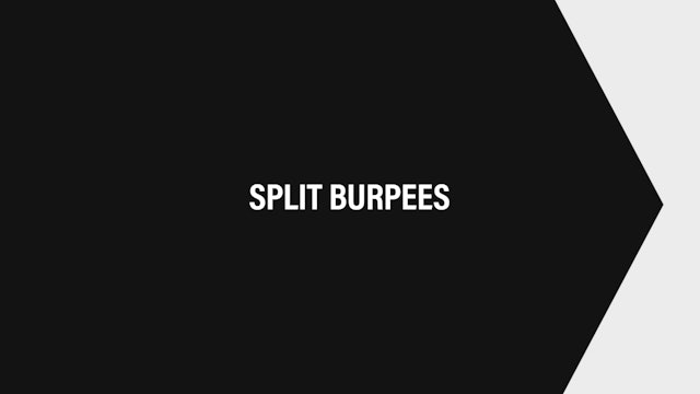 Split Burpees HIITSTEP Exercises Horizontal