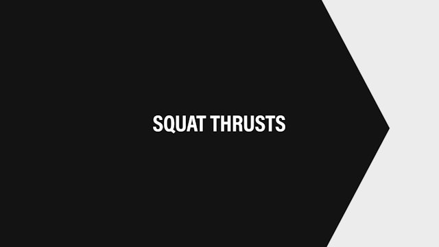 Squat Thrusts HIITSTEP Exercises Horizontal