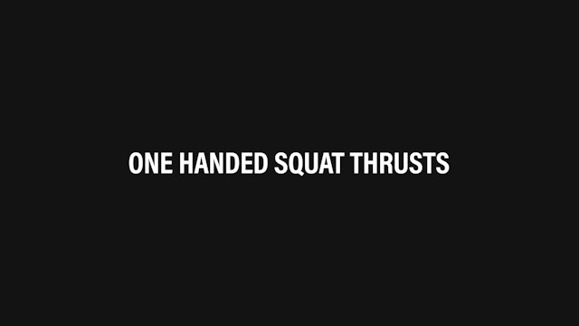 One Handed Squat Thrusts HIITSTEP Exercises Horizontal