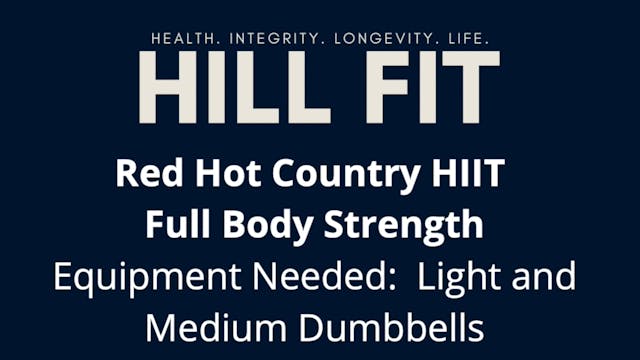 Red Hot Country HIIT Full Body Strength