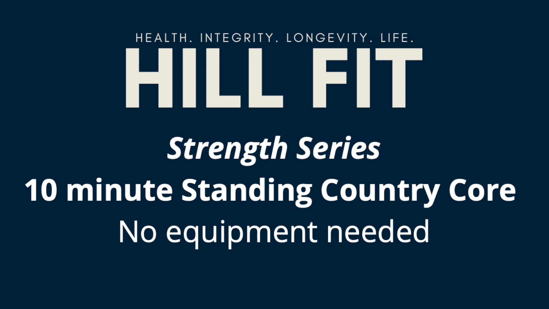 10 Min Standing Country Core