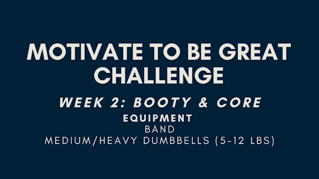 Week 2: Booty & Core