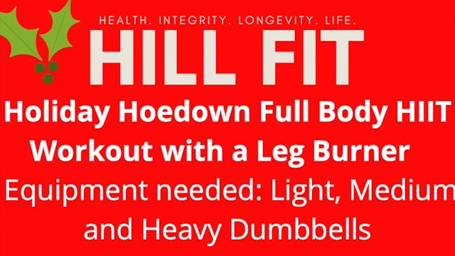 HOLIDAY HOEDOWN FULL BODY HIIT WORKOUT