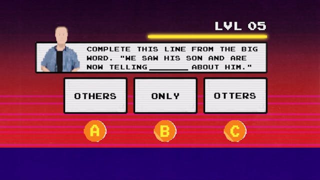 The Greatest Story Ever Told - Week 4...