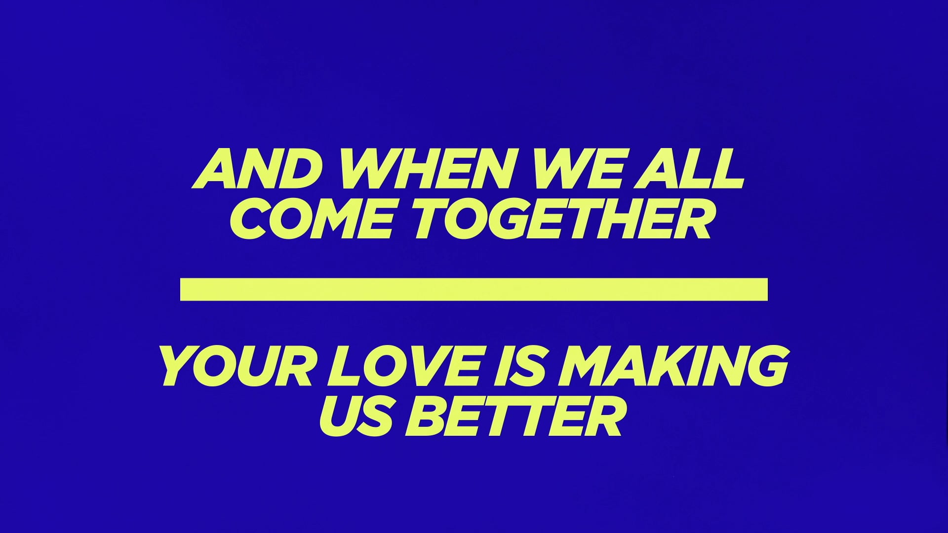 We Came To Meet With You