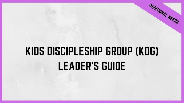 KDG Leader's Guide PDF