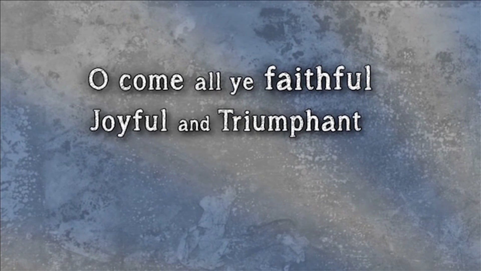 O Come Let Us Adore Him (CLICK)