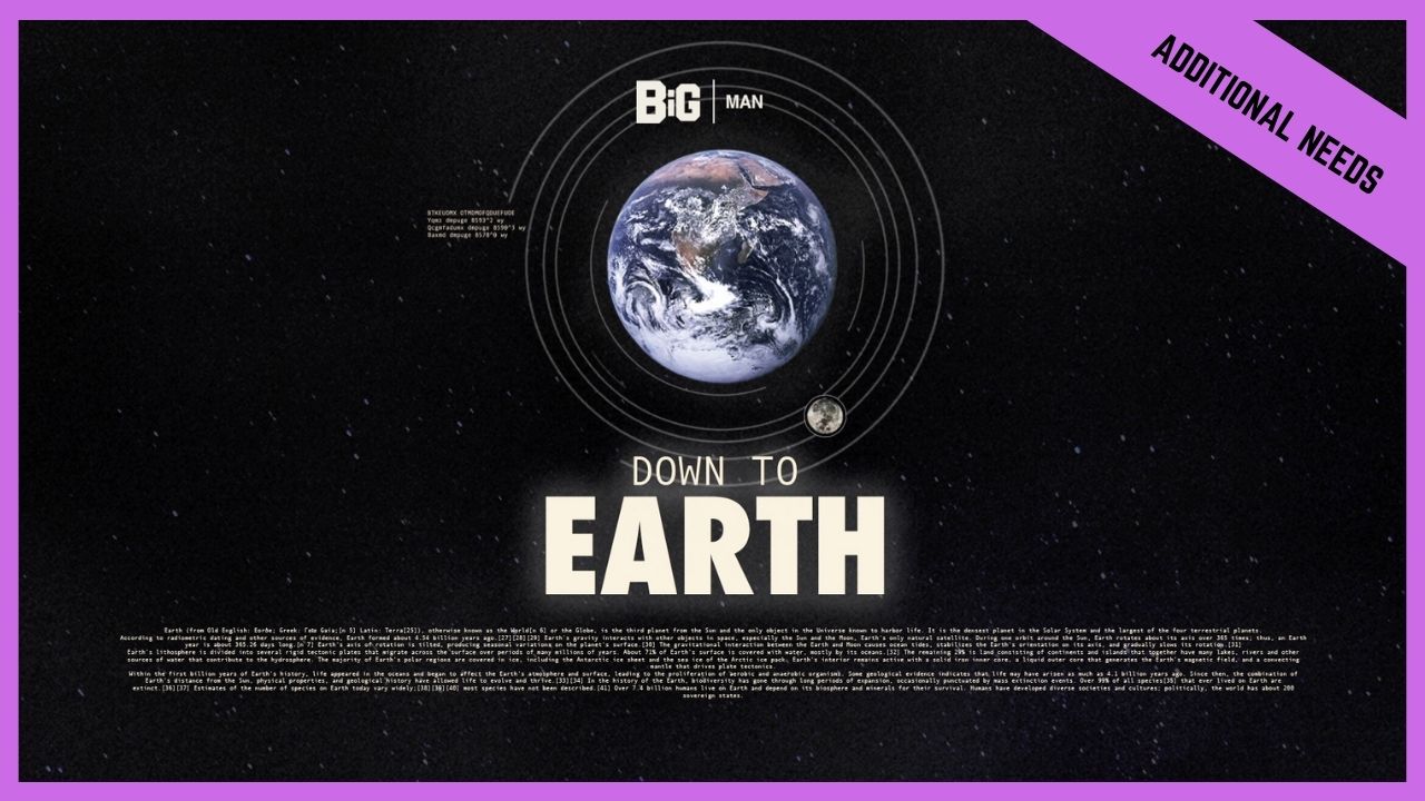 Down To Earth | Additional/Special Needs (BETA version)