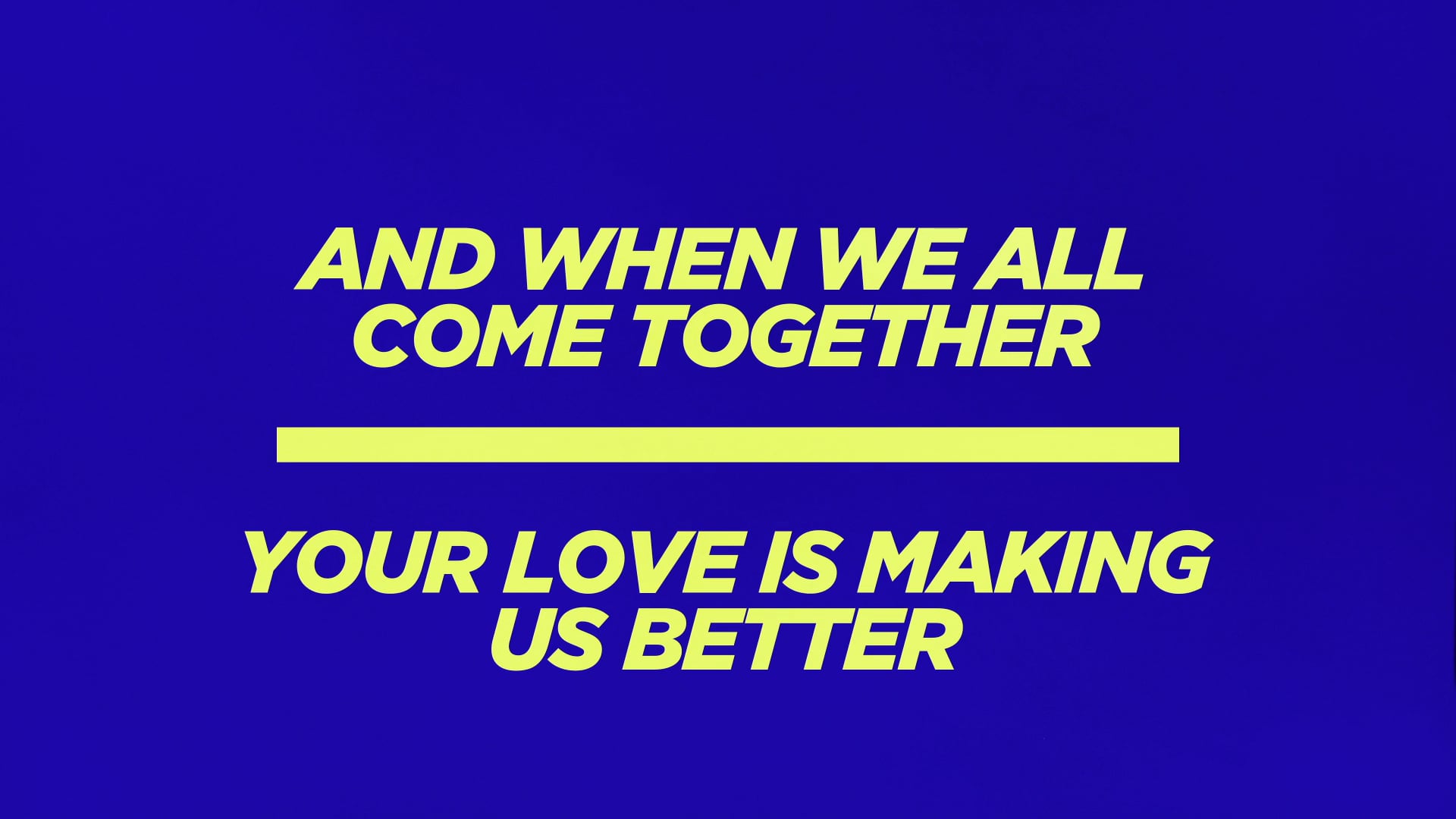 We Came To Meet With You