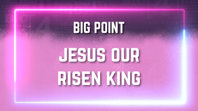 8-12 Year Olds | BiG Message | Lesson 3 Jesus Our Risen King