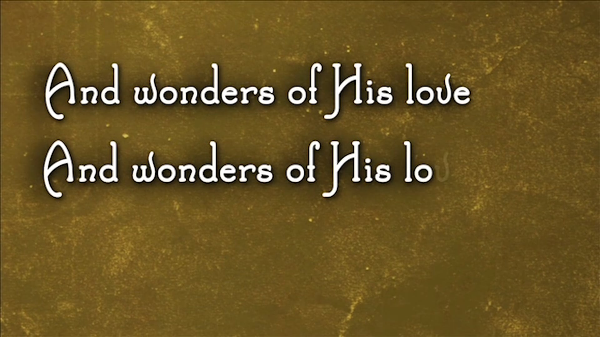 Joy To The World (BACKING)