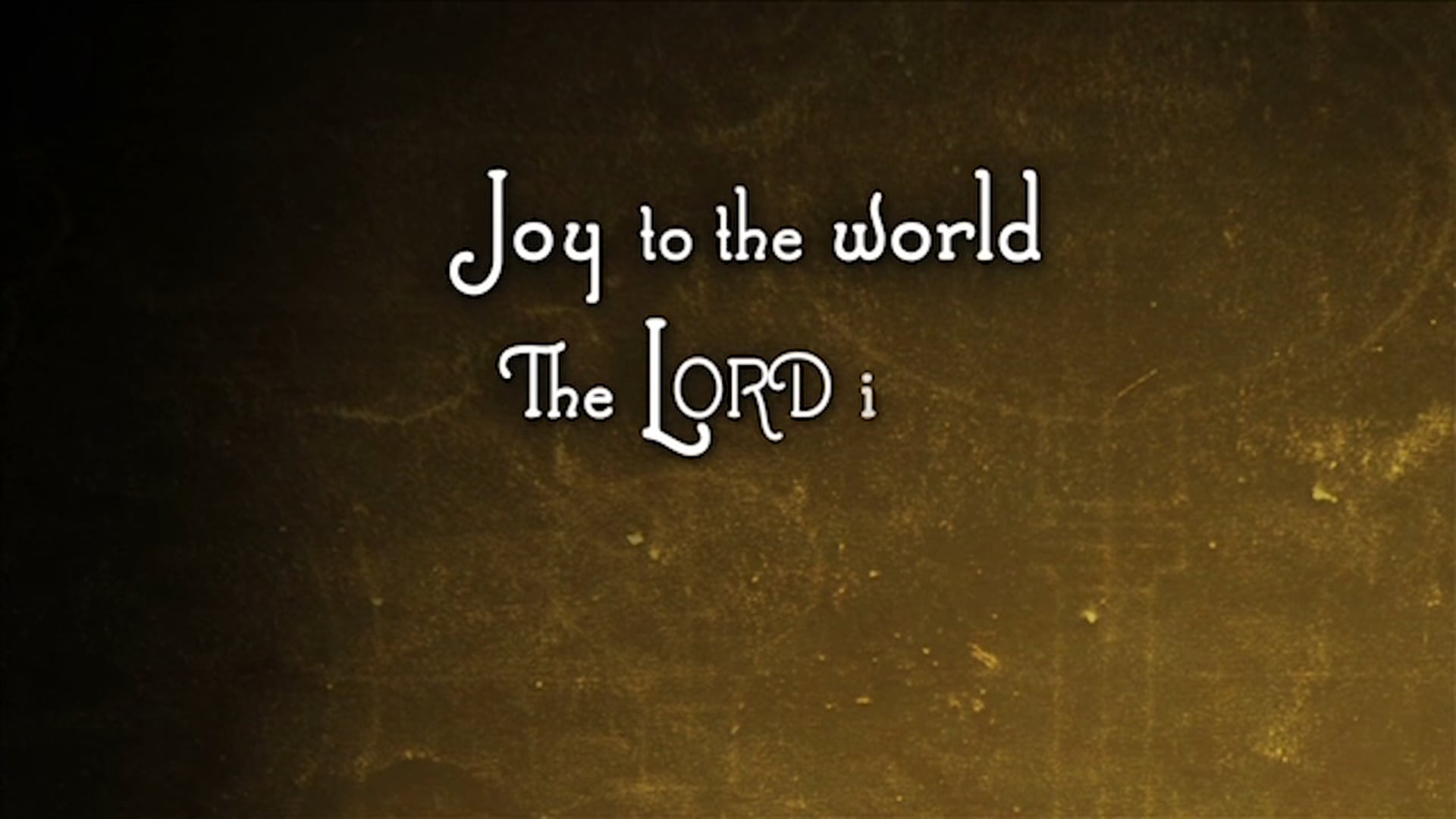 Joy To The World (CLICK)