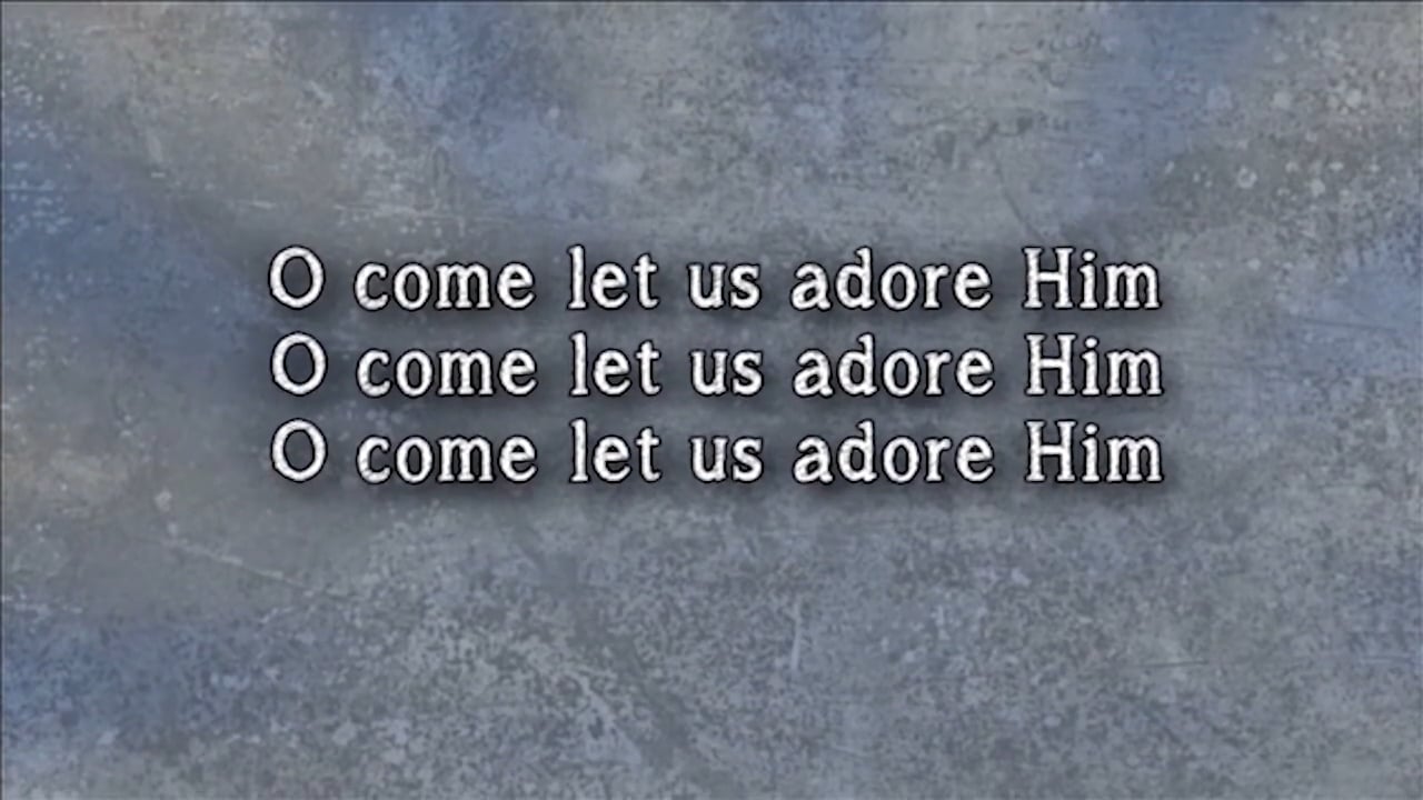 Celebrate - WORSHIP: O Come Let Us Adore Him (BACKING)