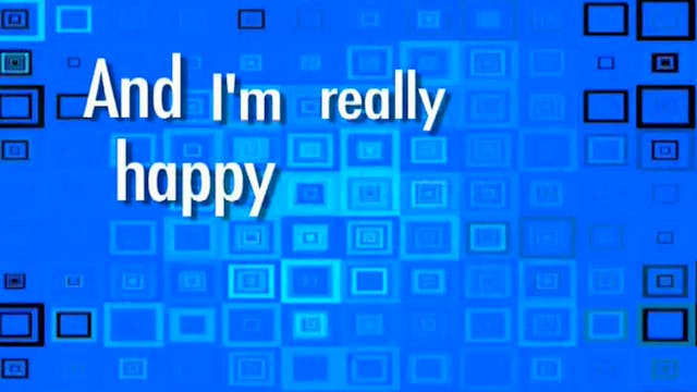 I'm Really Happy (Backing Track)