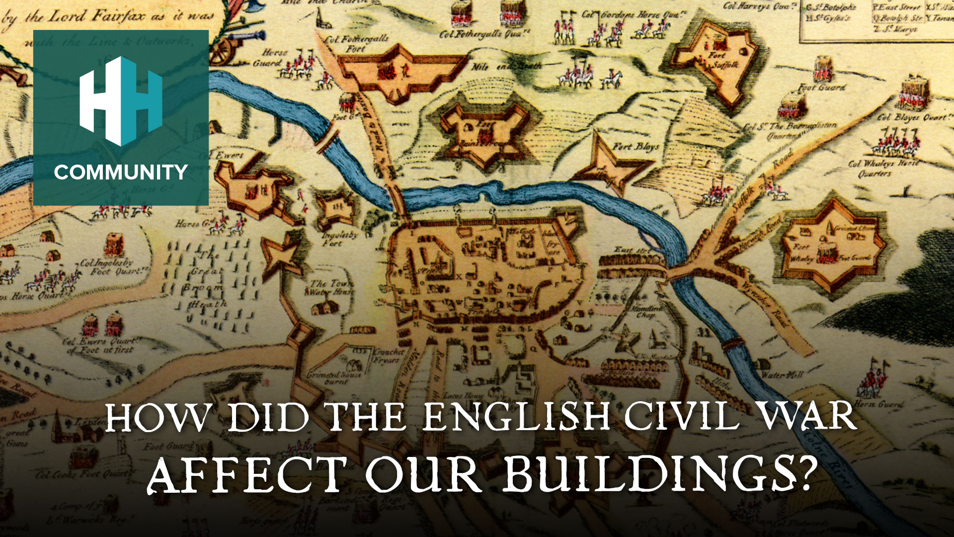 How did the English Civil War affect our buildings?