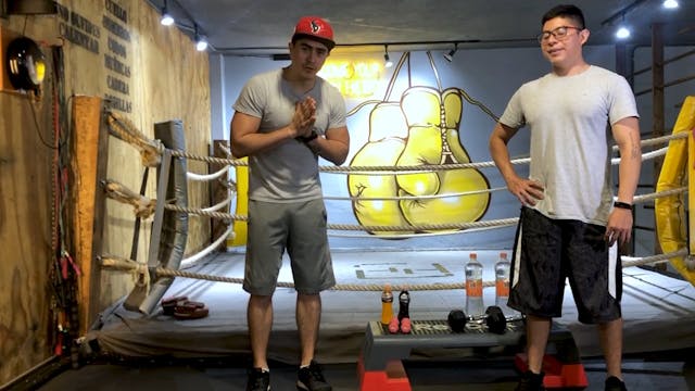 RUTINA HOMBROS CON MANCUERNAS O EQUIP...