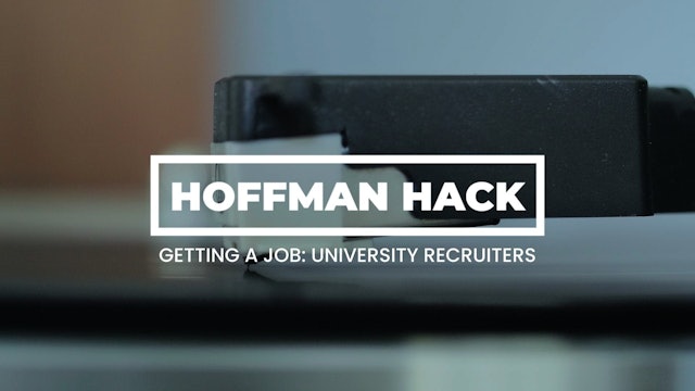 Hack: Getting a Job: University Recruiters