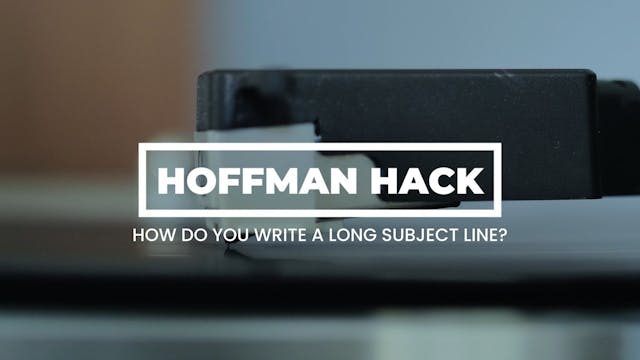 Hack: How Do You Write a Long Subject...
