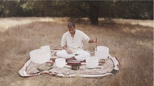 Crystal Sound Bath at the Malibu State Park