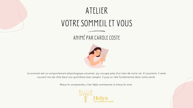 Atelier sommeil