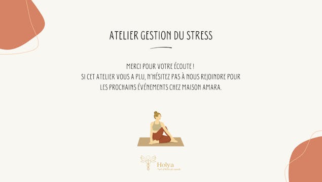 Atelier gestion du stress