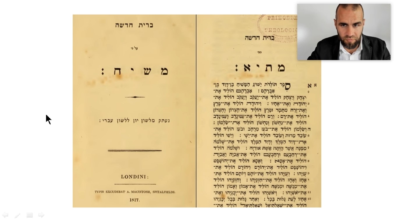 Messianic Jewish History #4 ✡ The London Society's Hebrew New Testament, Part 1