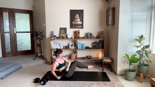 Beginners Core Workout with Dumbells