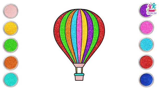 Glitter Hot Air Balloon 
