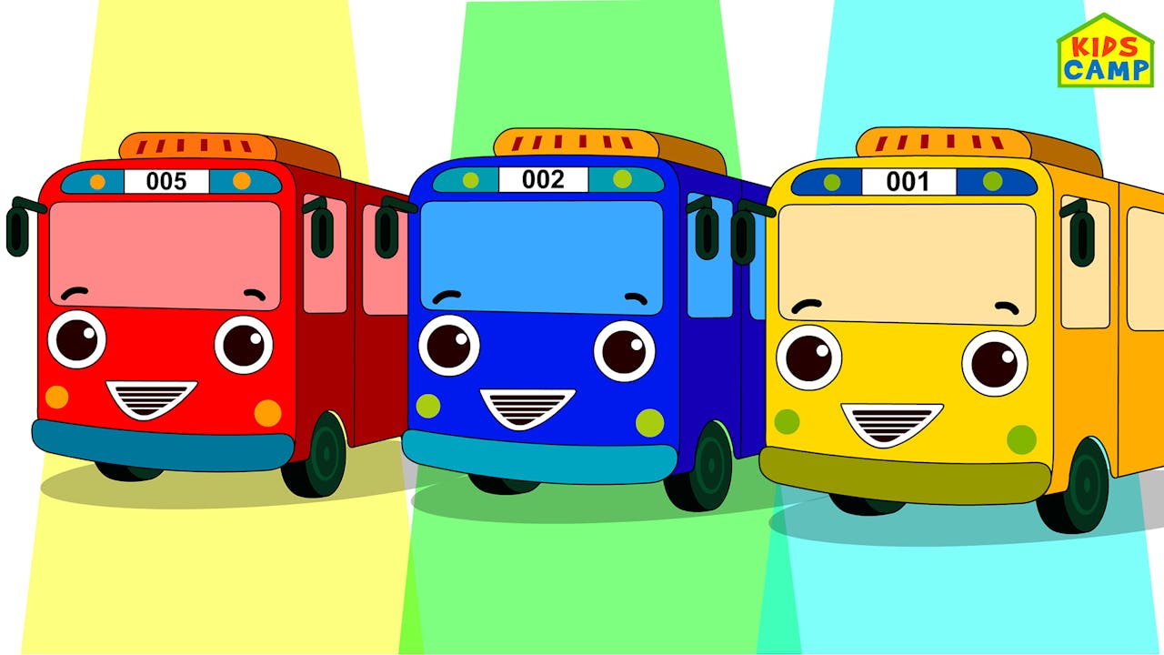 Wheels On The Bus Colors Finger Family - HooplaKidz Plus - Fun and ...