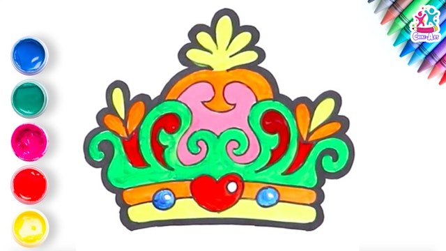 Crown Coloring & Drawing