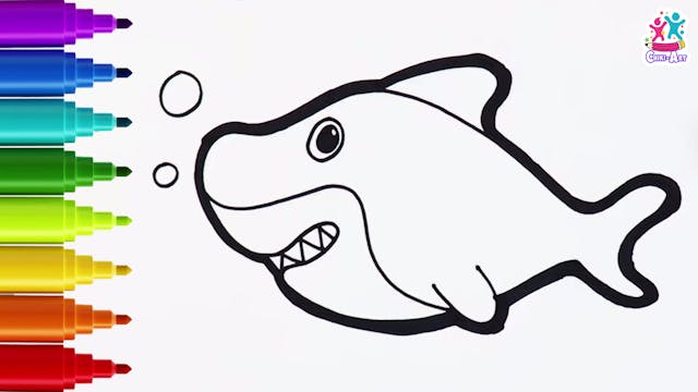 Shark - Coloring & Drawing